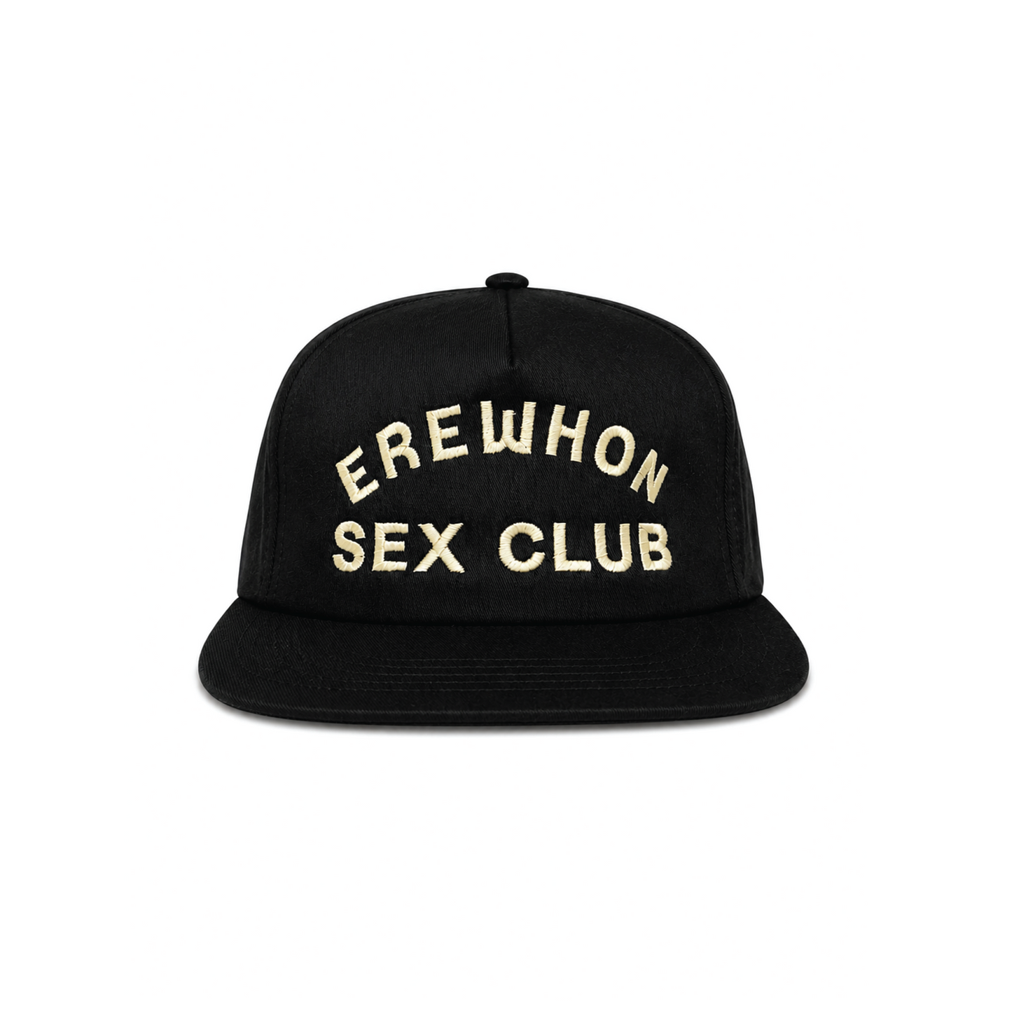 EREWHON SEX CLUB VINTAGE BLACK - UNSTRUCTURED 5-PANEL SNAPBACK HAT