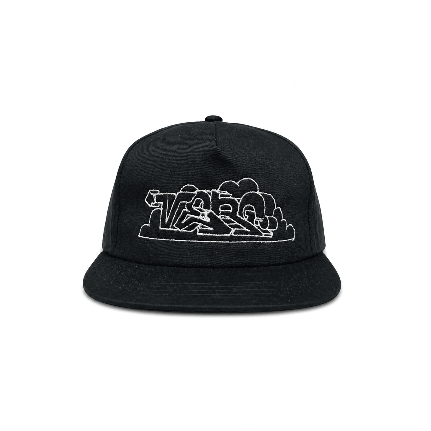 VERG TAG VINTAGE BLACK - UNSTRUCTURED 5-PANEL SNAPBACK HAT