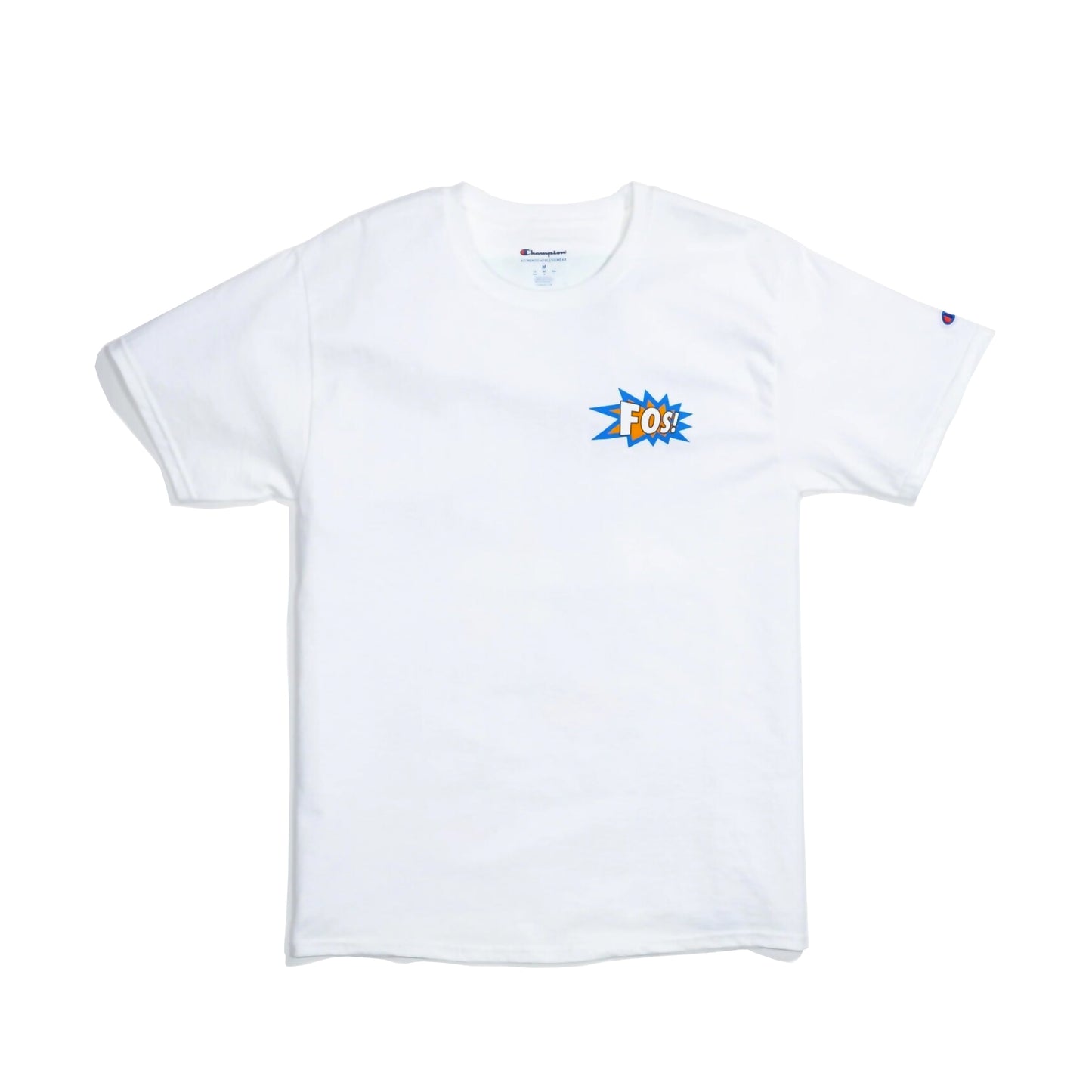 VIRGIL ABLOH, VIRGIL, T-SHIRT, CHAMPION, CHAMPION T-SHIRT, OFF-WHITE, FIGURES OF SPEECH, EXHIBITION, COLLECTIBLE, ART, BROOKLYN MUSEUM, ABLOH, FOS, VIRGIL ABLOH - FOS CAT BKM CHAMPION TEE WHITE, FOS CAT BKM CHAMPION TEE WHITE