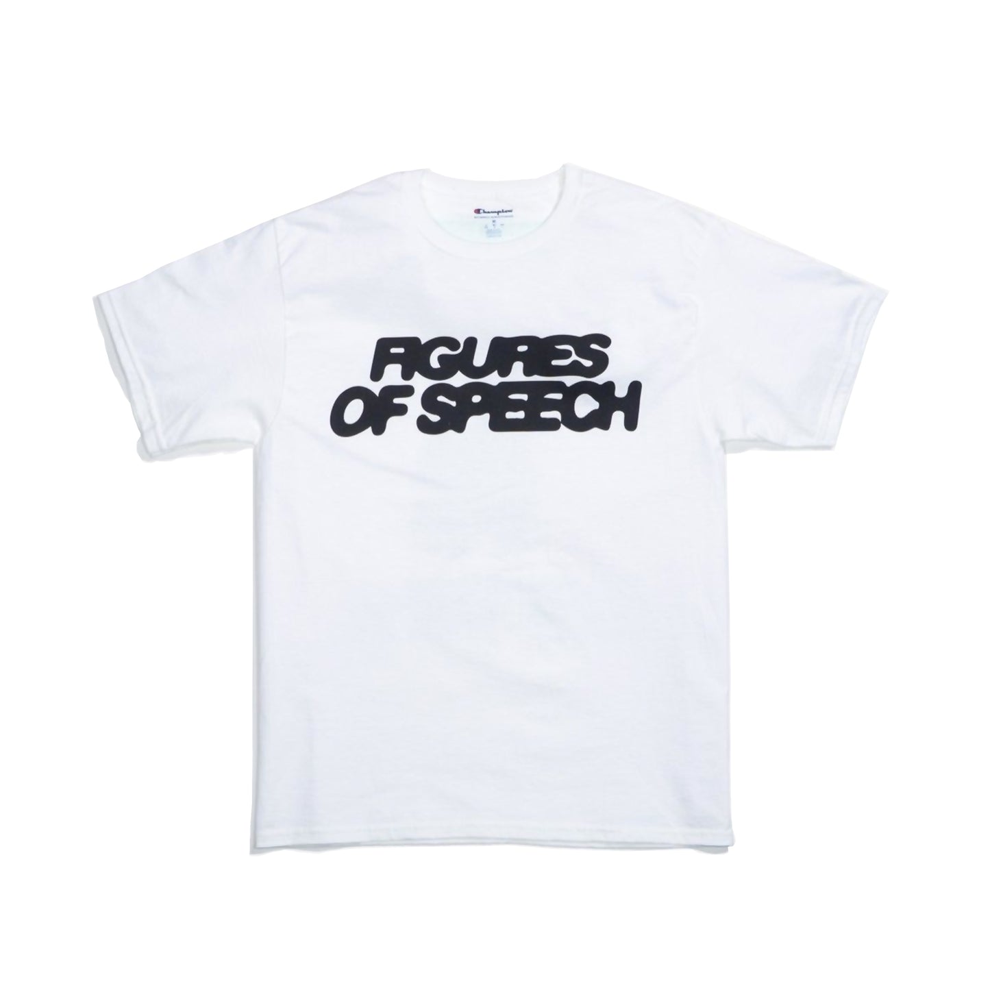 VIRGIL ABLOH, VIRGIL, T-SHIRT, CHAMPION, CHAMPION T-SHIRT, OFF-WHITE, FIGURES OF SPEECH, EXHIBITION, COLLECTIBLE, ART, BROOKLYN MUSEUM, ABLOH, FOS, VIRGIL ABLOH - FOS TROJAN HORSE CHAMPION TEE WHITE, FOS TROJAN HORSE CHAMPION TEE WHITE