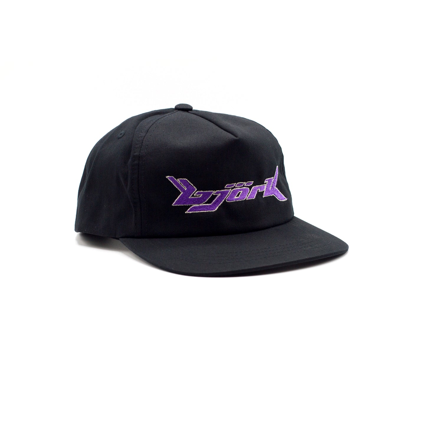 Bjork Vintage Snapback with dull violet & off-white embroidery, 1 of 1, BJORK CAP, BJORK HAT, Bjork Vintage, Bjork Vintage Hat