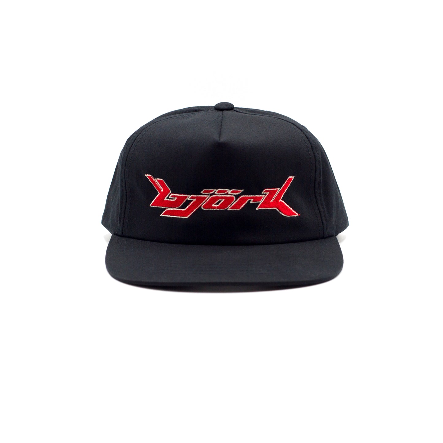 Bjork Vintage Snapback with fire red & off-white embroidery, 1 of 1, BJORK CAP, BJORK HAT, Bjork Vintage, Bjork Vintage Hat