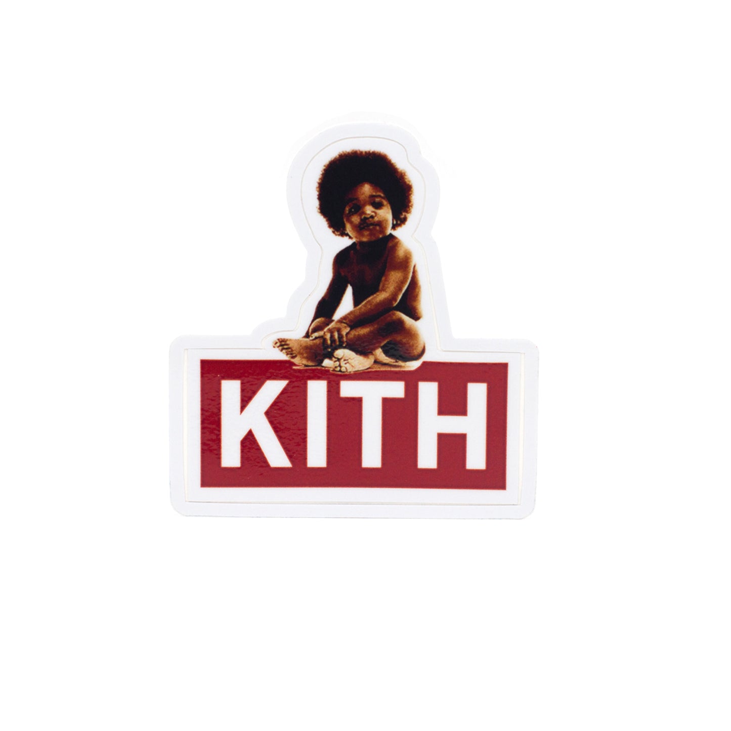 KITH X NOTORIOUS B.I.G READY TO DIE BABY STICKER