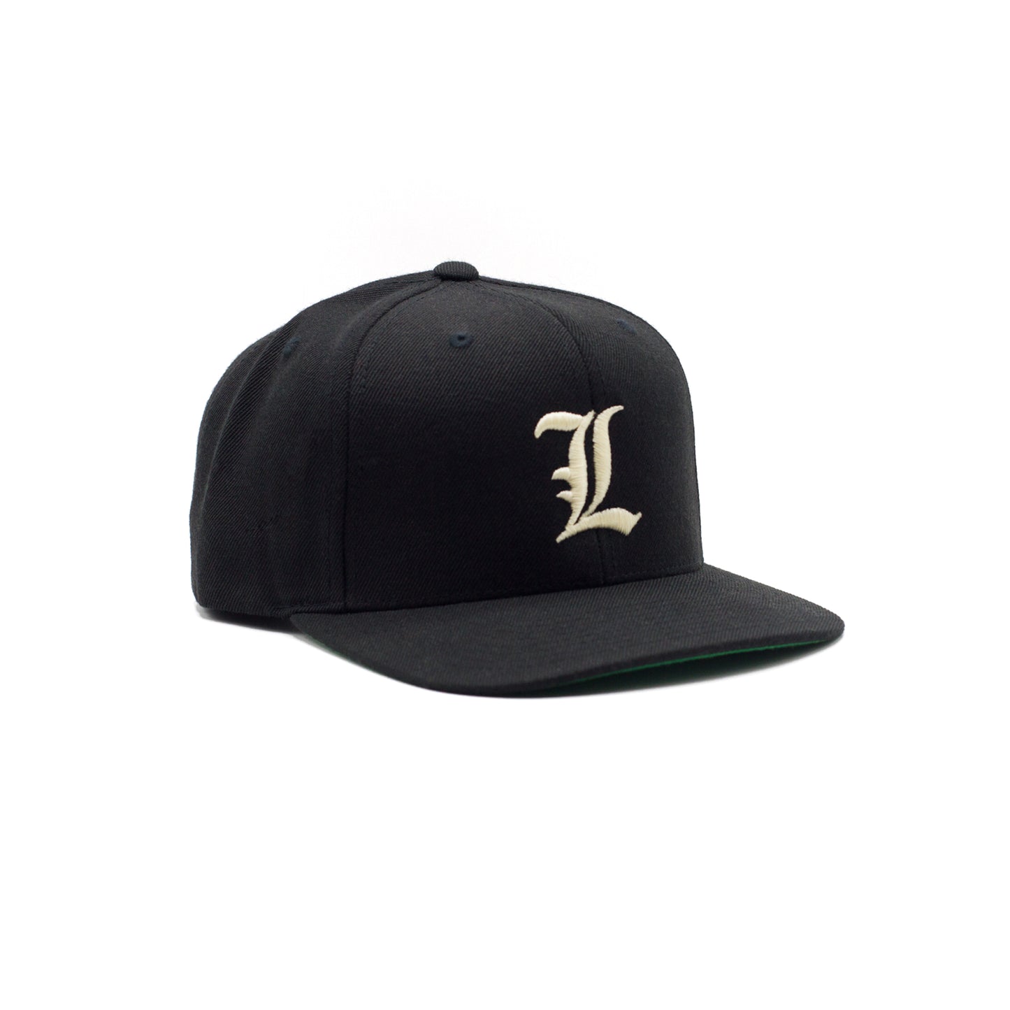 L CLASSIC BLACK SNAPBACK CAP