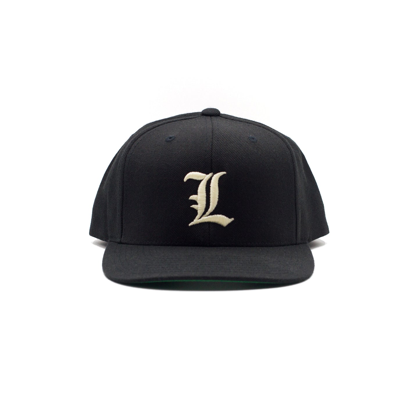 L CLASSIC BLACK SNAPBACK CAP