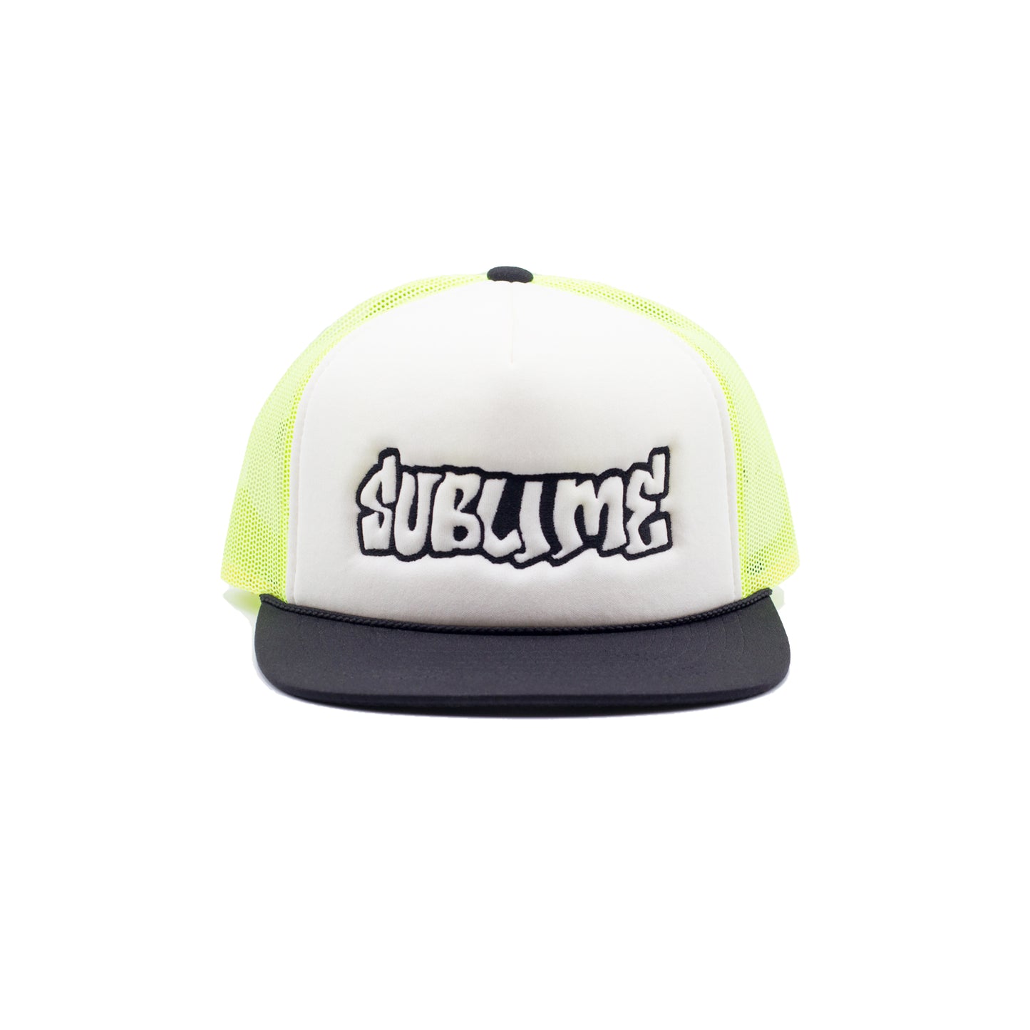 SUBLIME TAG NEON GREEN/BLACK - MESH TRUCKER HAT, SUBLIME, MESH TRUCKER HAT, SUBLIME TRUCKER, SUBLIME TRUCKER CAP