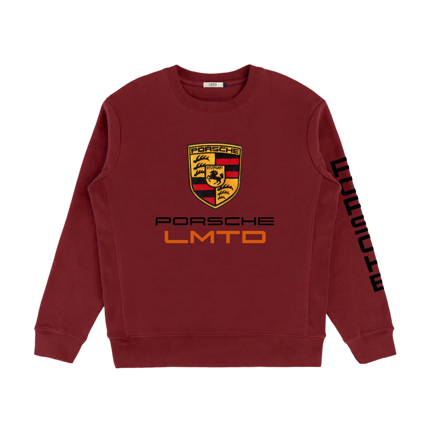 PORSCHE CREWNECK, PORSCHE, LMTD PORSCHE CREWNECK, LMTD PORSCHE, LMTD, PORSCHE DARK CHERRY CREWNECK, LMTD PORSCHE DARK CHERRY CREWNECK, PORSCHE DARK CHERRY - CREWNECK | EDITION OF 20