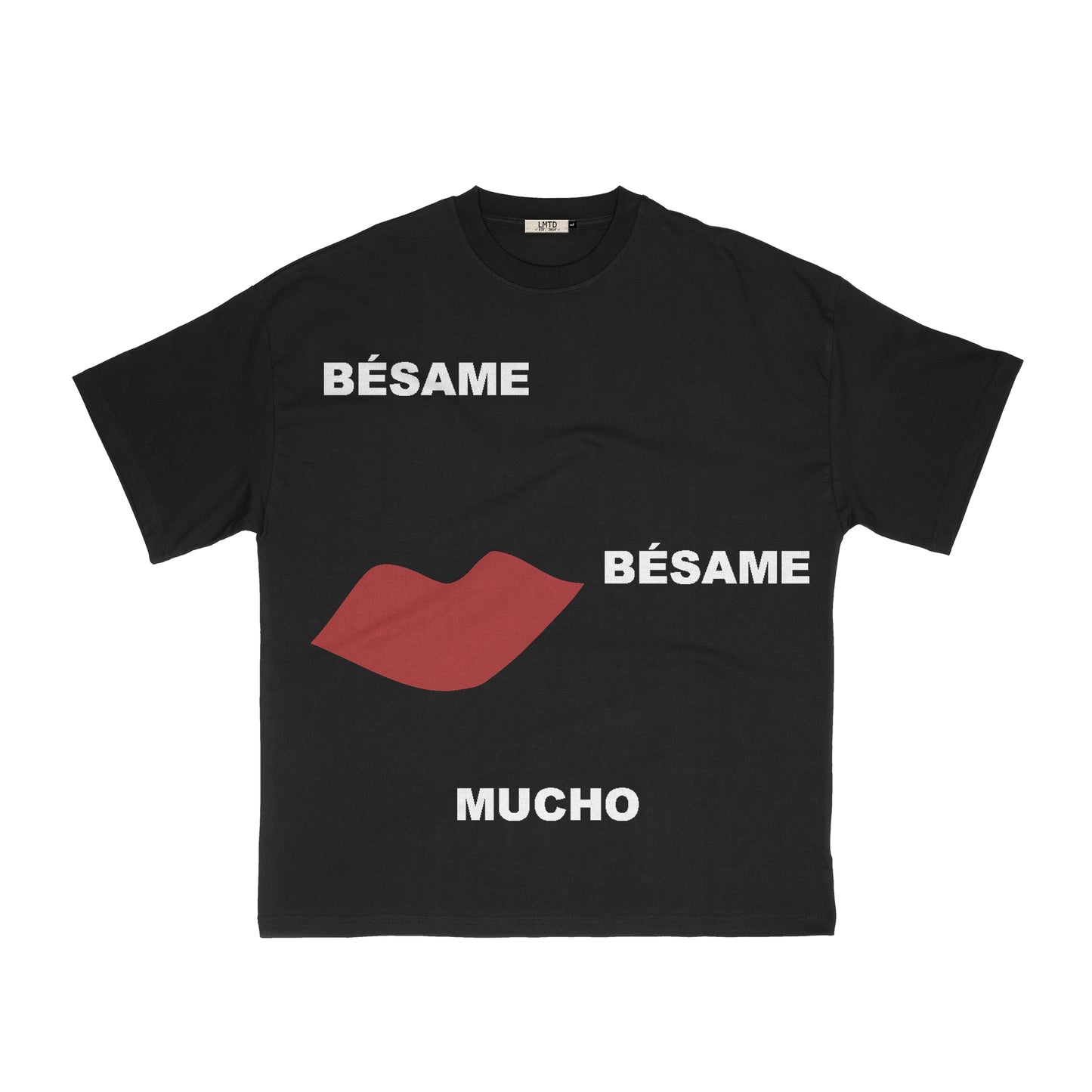 BESAME MUCHO BLACK T-SHIRT