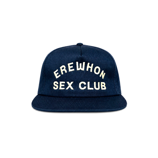 EREWHON SEX CLUB VINTAGE NAVY - UNSTRUCTURED 5-PANEL SNAPBACK HAT