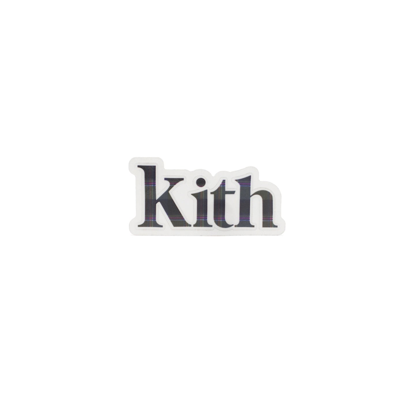 KITH SERIF PLAID STICKER